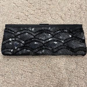 Black evening clutch